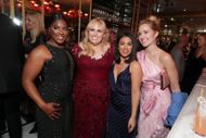 Ester Dean (L) during the Isn't It Romantic premiere (Image via Getty)